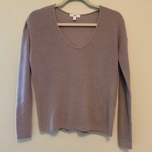 Nordstrom Mauve waffle knit sweater size XXS